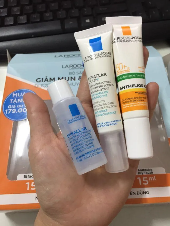 La Roche-Posay bộ 3 món giúp làm dịu, trị mụn và bảo vệ da (Nguồn: Internet)