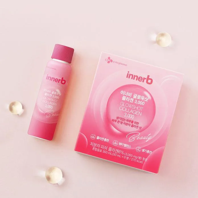 Với hàm lượng Collagen khủng InnerB Glowshot Collagen chính là người bạn thân thiết đối với các làn da đang gặp các dấu hiệu lão hóa (Nguồn: Internet)