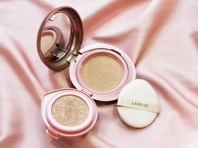 Phấn nước Laneige Layering Cover Cushion & Concealing Base SPF34 PA++ (Nguồn: Internet).