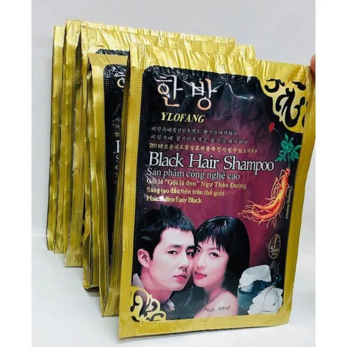 Dầu gội phủ bạc Black Hair Shampoo được tin dùng trong nhiều năm (Nguồn: Internet)