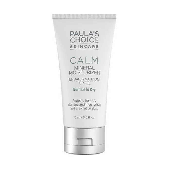 Paula’s Choice Calm Mineral Moisturizer SPF 30 For Normal To Dry Skin với bảng thành phần an toàn không cồn khô, không hương liệu ( Nguồn: internet)