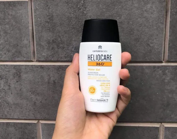 Kem chống nắng làm sáng da Heliocare 360 (Ảnh: Internet).Water Gel SPF 50