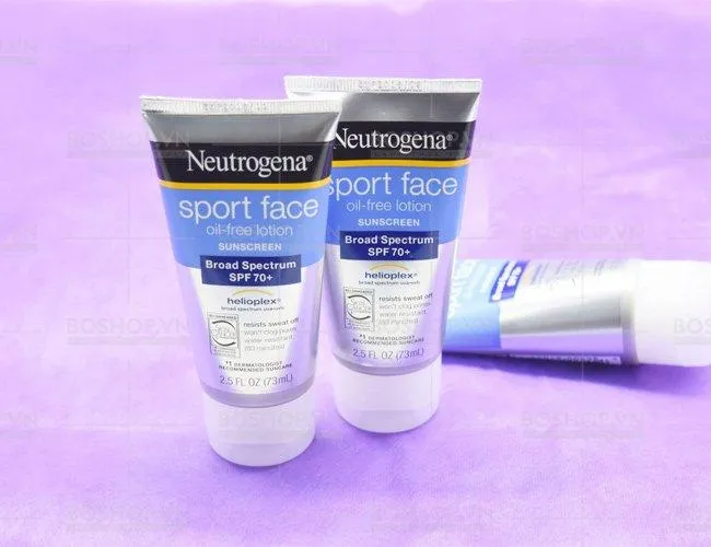 Kem chống nắng Neutrogena Sport Face Oil Free Lotion SPF70+ (Nguồn: Internet).