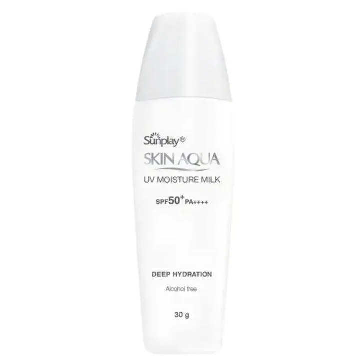 Kem chống nắng dành cho da khô dạng sữa Sunplay Skin Aqua UV Moisture Milk (Ảnh: Internet)