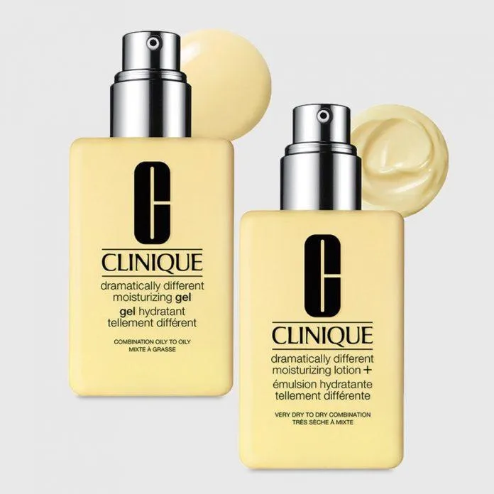 Kem dưỡng ẩm Clinique Dramatically Different Moisturizing có hai phiên bản dạng gel và lotion cho bạn dễ dàng lựa chọn trên da ( Nguồn: internet)