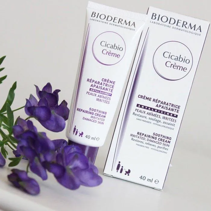 Kem dưỡng phục hồi cho da nhạy cảm Bioderma Cicabio Creme (Ảnh: Internet).