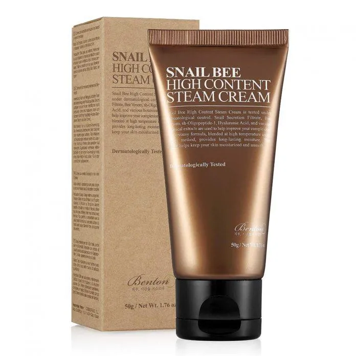 Kem dưỡng da tinh chất ốc sên Benton Snail High Content Steam Cream (Ảnh: Internet).