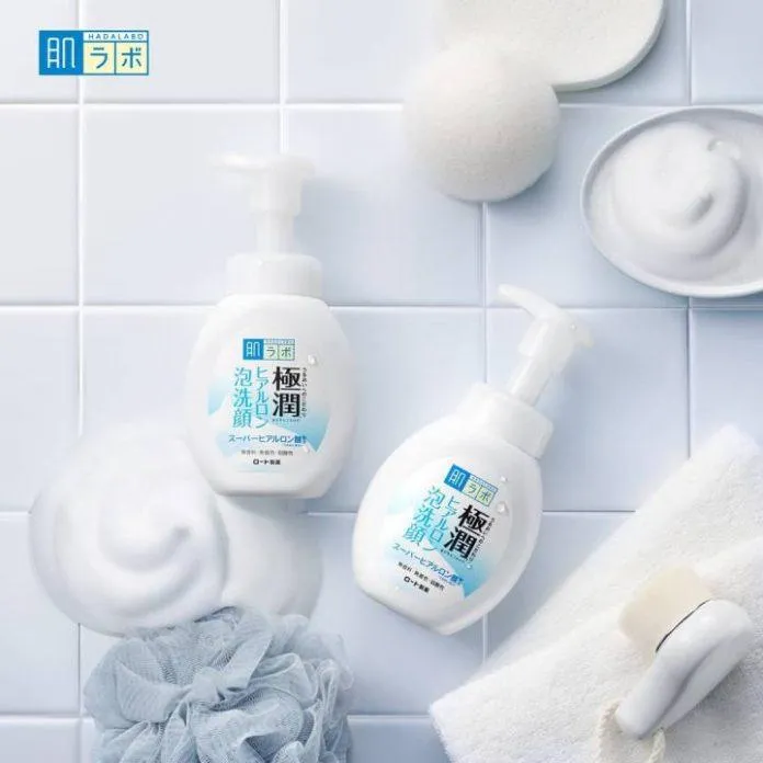 Bọt rửa mặt dưỡng ẩm Hada Labo Gokujyun Moisturizing Foaming Wash. (nguồn: internet)