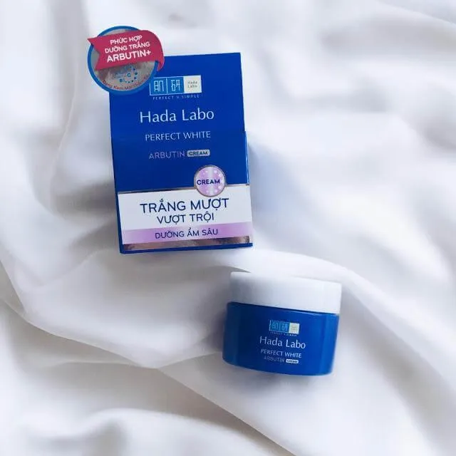 Kem dưỡng trắng da tối ưu Hada Labo Perfect White Cream . (nguồn: internet)