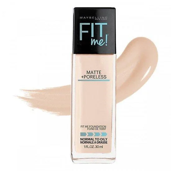 Kem nền mịn nhẹ, kiềm dầu, chống nắng Maybelline Fit Me Matte Poreless Foundation SPF 22. (ảnh: internet)