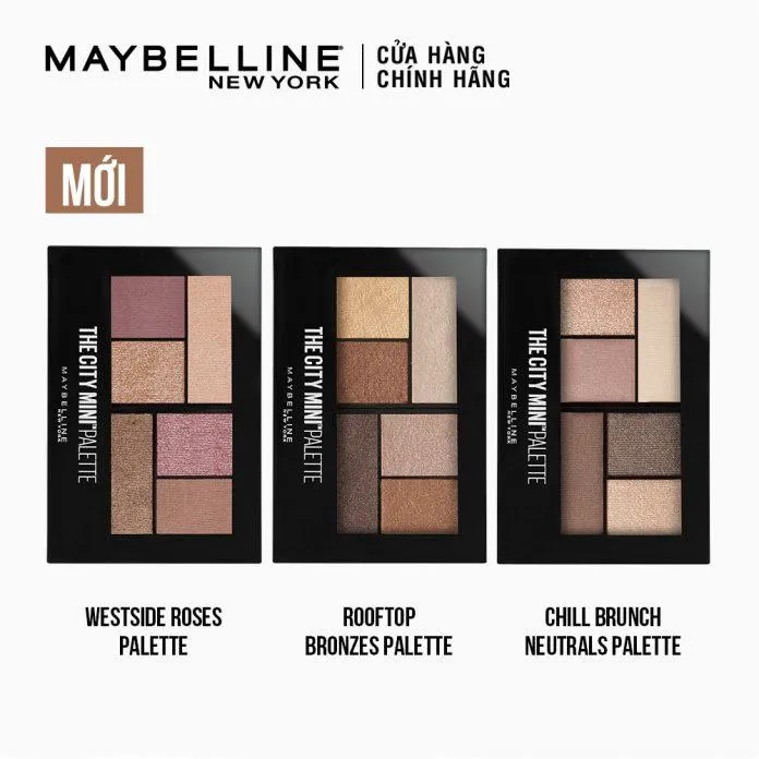 Bảng phấn mắt Maybelline New York The City Mini Palette. (ảnh: internet)