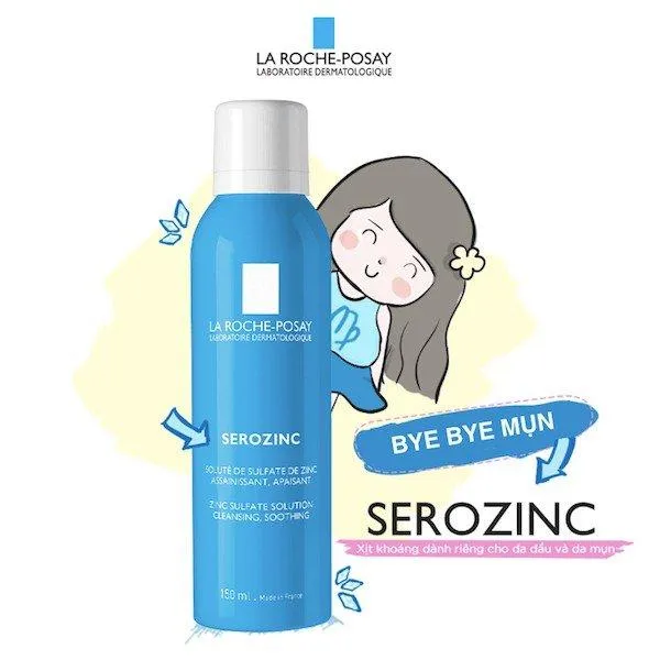 Xịt khoáng La Roche Posay làm dịu da rất tốt, phù hợp cho những làn da đang bị kích ứng. (nguồn: Internet)