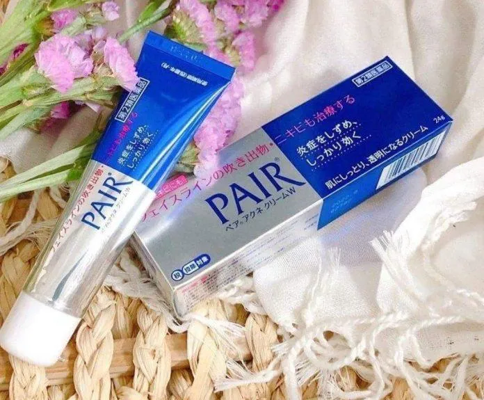 Kem trị mụn Pair Acne W Cream (Ảnh: Internet).