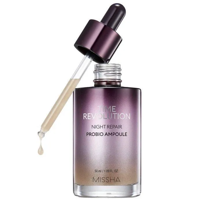 Serum dưỡng da ban đêm Missha Time Revolution Night Repair Probio Ampoule. (ảnh: internet)