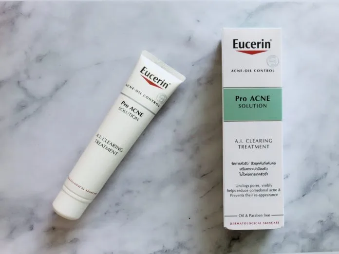 Tinh chất trị mụn Eucerin ProAcne Solution AI Clearing Treatment (Ảnh: internet)