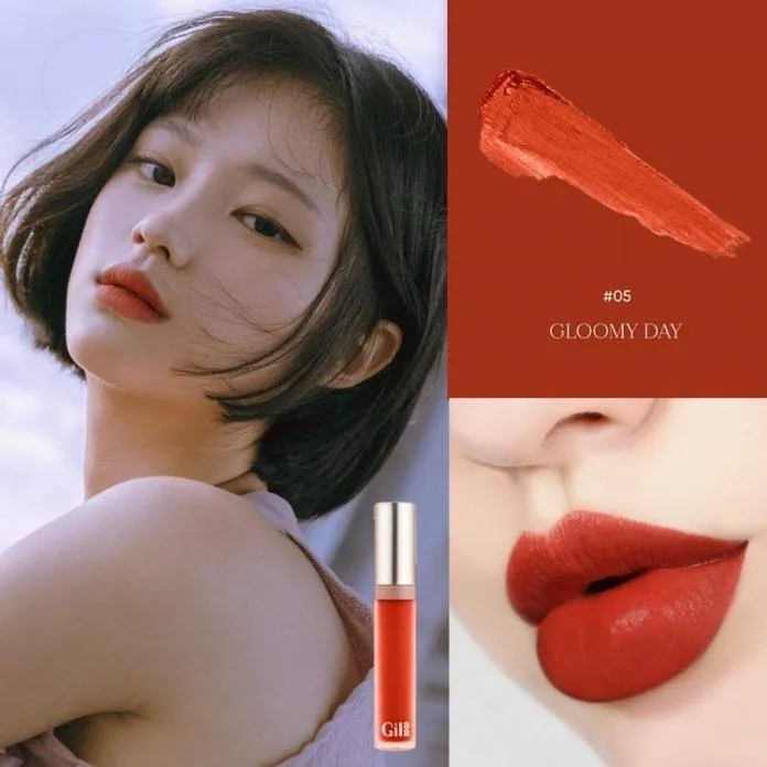 Son Kem Lì Gilaa Long Wear Lip Cream - 5 Glommy Day