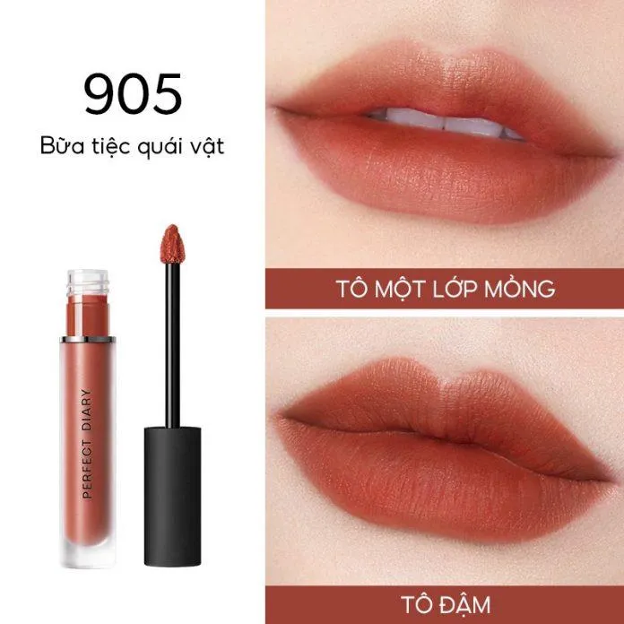 Son kem lì Perfect Diary Ultra Everlasting Dreamworld Matte Lip Color- 905 Beast Party