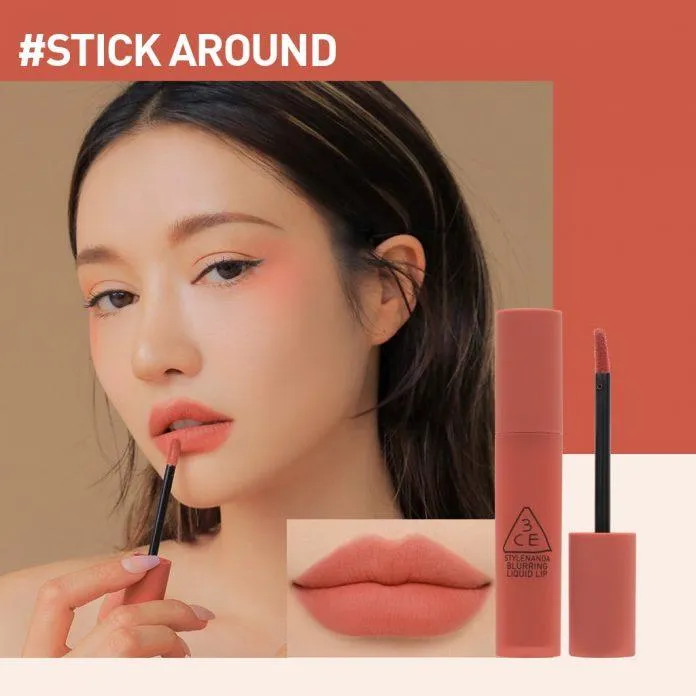 Son kem lì 3CE Blurring Liquid Lip - Stick Around