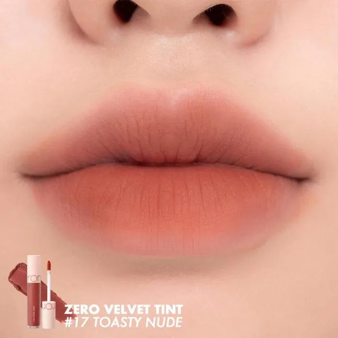 Son kem lì Romand Zero Velvet Tint - 17 Toasty Nude