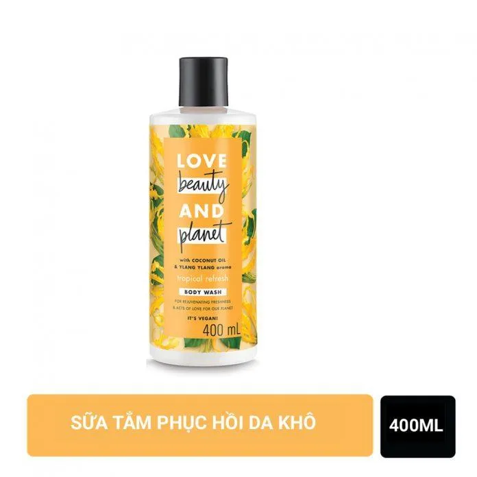 Love Beauty And Planet Tropical Refresh sữa tắm phục hồi da khô (Ảnh: Internet)