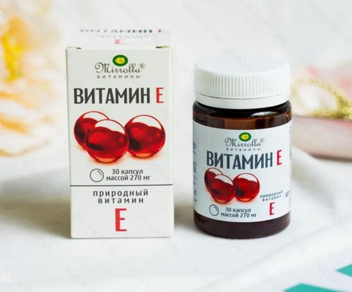 Viên uống bổ sung Vitamin E Mirrolla (Ảnh: Internet).