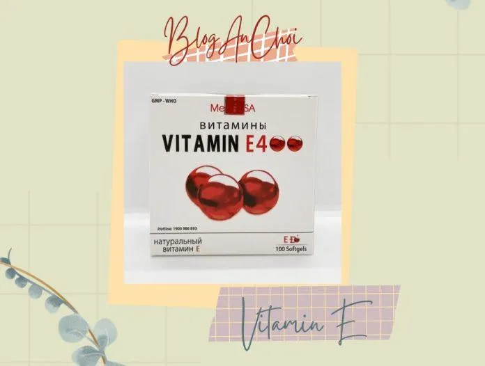 Viên uống bổ sung Vitamin E 4000mcg + Aloe vera 500mg (Ảnh: Internet).