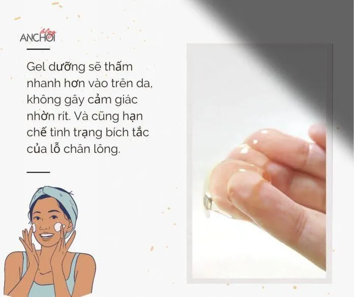 Kết cấu dạng gel mỏng nhẹ đem đến cảm giác nhẹ tênh, không nhờn rít cho làn da dầu mụn (Nguồn: Blogphunu.edu.vn)