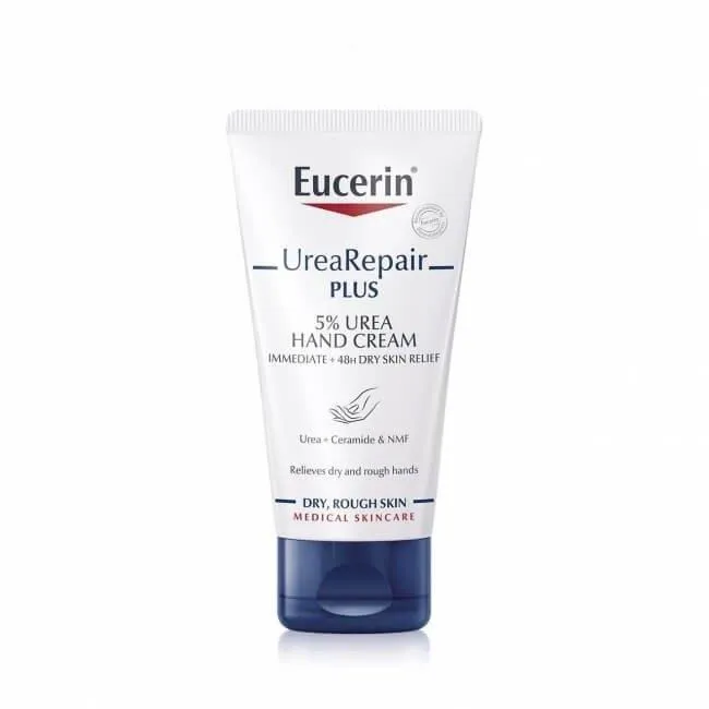 Kem dưỡng da tay Eucerin Urea Repair Plus Hand Cream (Ảnh: Internet)