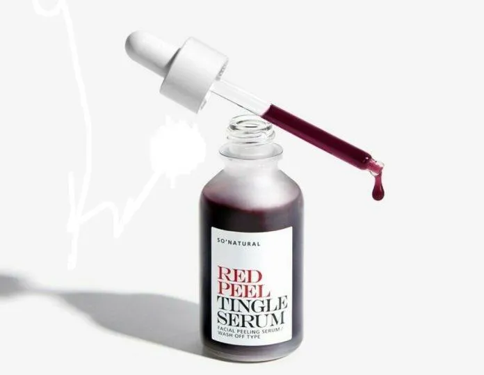 Serum peel da sinh học Red Peel Tingel (Ảnh: Internet).