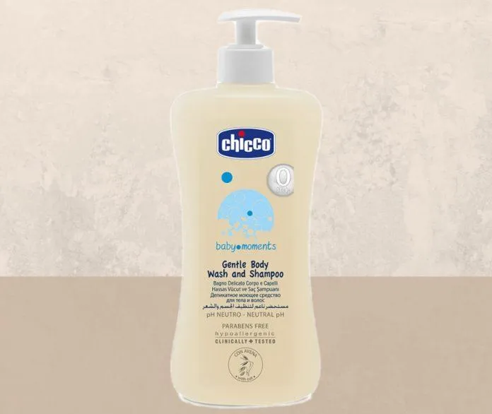 Sữa tắm gội hồi phục da cho bé Chicco Baby Moments - Yến Mạch (Ảnh: Internet).