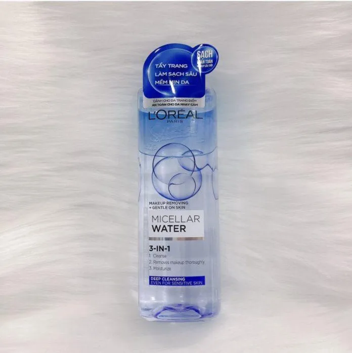 L’Oreal Micellar Water 3-in-1 Deep Cleansing Even với kết cấu dầu nước đặc biệt (Nguồn: Internet)