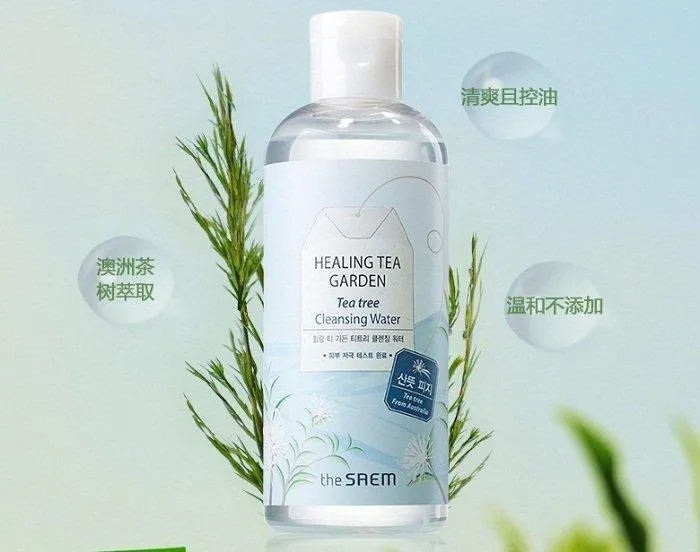 The Saem Healing Tea Tree Cleansing Water với chiết xuất thảo mộc lành tính (Nguồn: Internet)