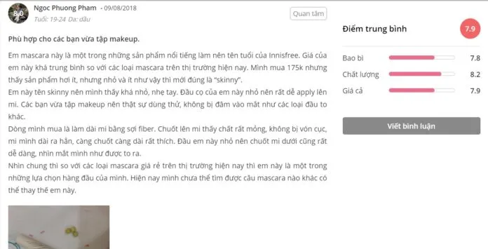 Đánh giá của khách hàng tại Sheis