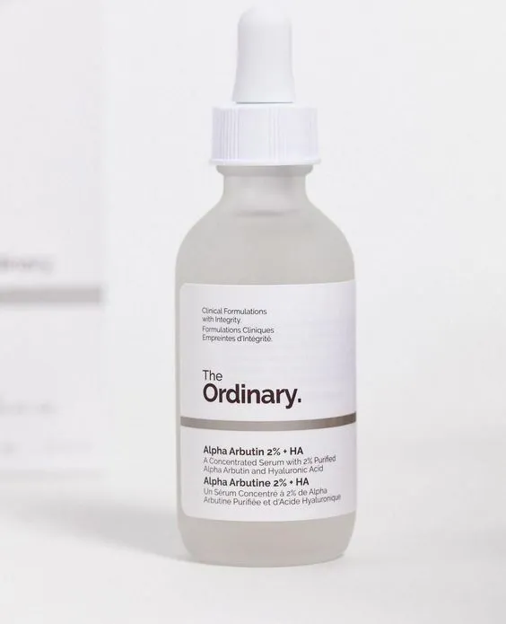 Serum The Ordinary Alpha Arbutin 2% + HA 60ml là một đại diện cho hoạt chất này(Nguồn:Pinterest)