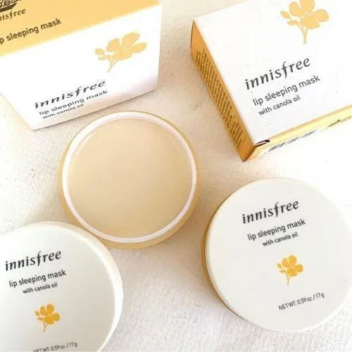 Mặt nạ ngủ môi chiết xuất từ mật ong và dầu cải Innisfree (Ảnh: Blogphunu.edu.vn)