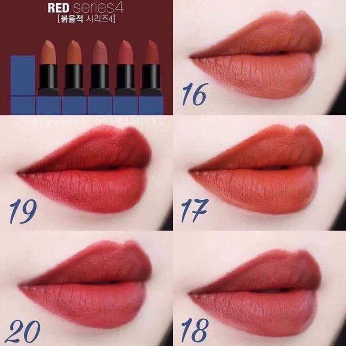 BBIA Last Lipstick Ver 4 với 5 màu son vô cùng thời thượng (Ảnh: Internet)