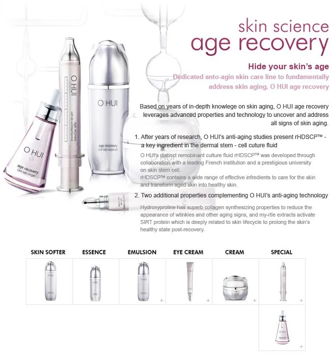 “Micro Aging Science” chính là khoa học chuyên sâu về làn da được tìm thấy trong các sản phẩm của OHUi (Nguồn: Internet)