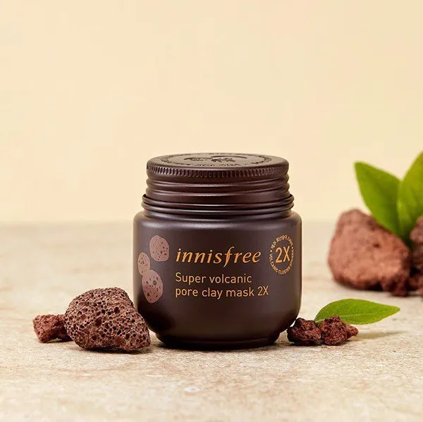 Mặt nạ đất sét chiết xuất tro núi lửa Innisfree Super Volcanic Pore Clay Mask