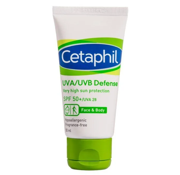 Kem chống nắng dành cho bà bầu Cetaphil UVA/UVB Defense (Ảnh: Internet).