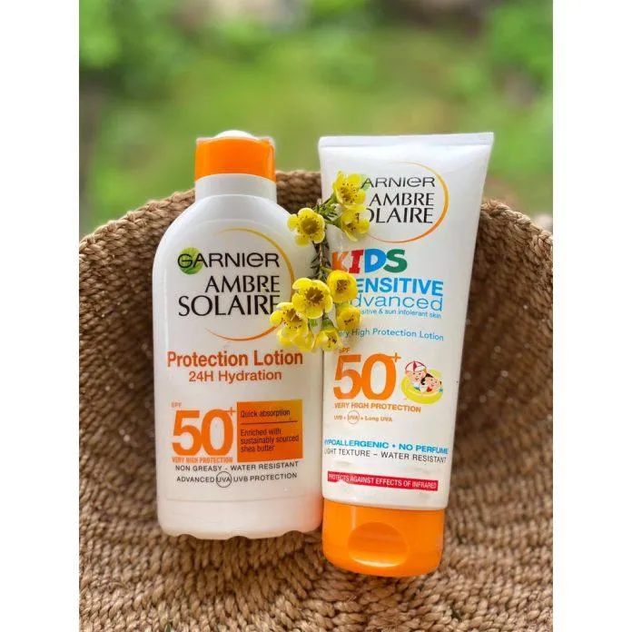 Kem chống nắng Garnier SPF50+ Ambre Solaire ( Nguồn: Internet )