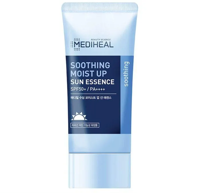 Kem chống nắng vật lý cho da khô Mediheal Soothing Moist Up Sun Essence (Ảnh: Internet).