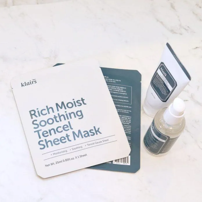 Mặt nạ Klairs Rich Moist Soothing Sheet Mask (Nguồn: Internet).