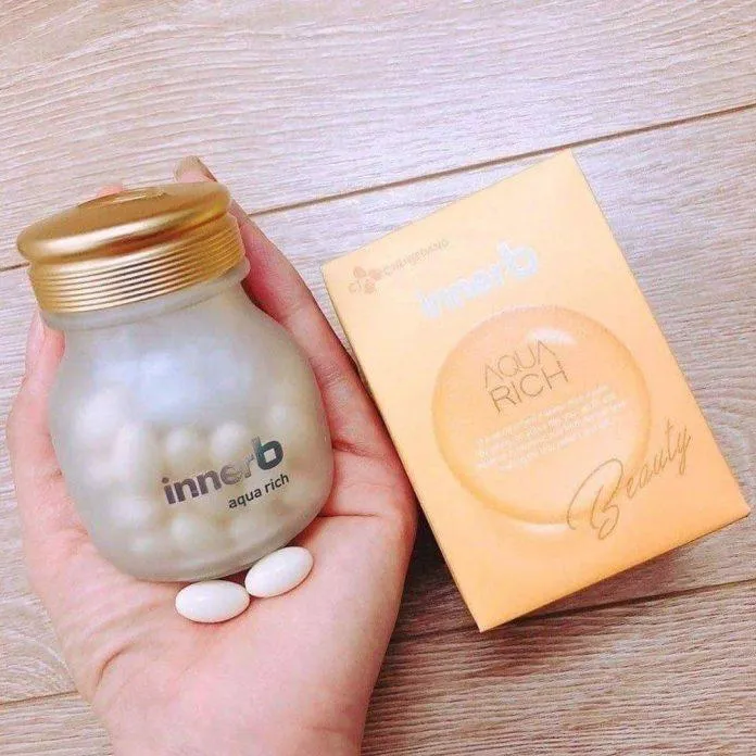 InnerB Aqua Rich Doubleup là viên uống cấp nước phiên bản mới chứa nhiều dưỡng chất (Nguồn: internet)