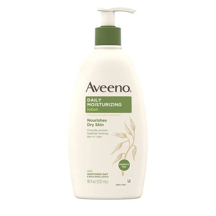 Kem dưỡng ẩm Aveeno Daily Moisturizing có chiết xuất từ bột yến mạch đưa lại cảm giác mềm mịn cho da (Nguồn: Internet)