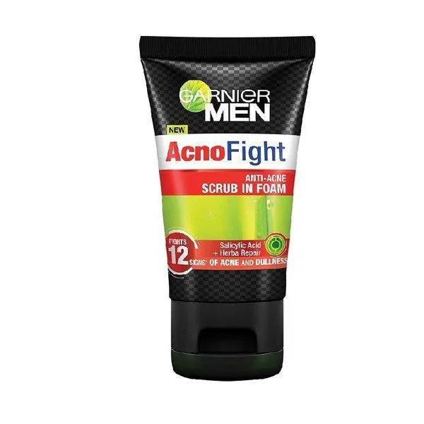 Sữa rửa mặt dành cho nam Garnier Men Acno Fight hỗ trợ trị mụn, giảm thâm mụn ( Nguồn: internet)