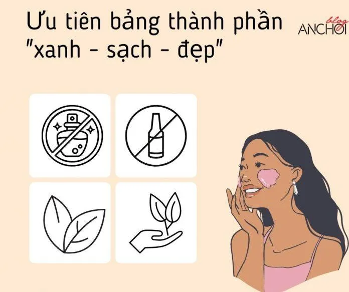 Đối với các cô nàng có làn da rất nhạy cảm nên hạn chế các loại cồn khô, hương liệu và chiết xuất dễ gây kích ứng (nguồn: Blogphunu.edu.vn)