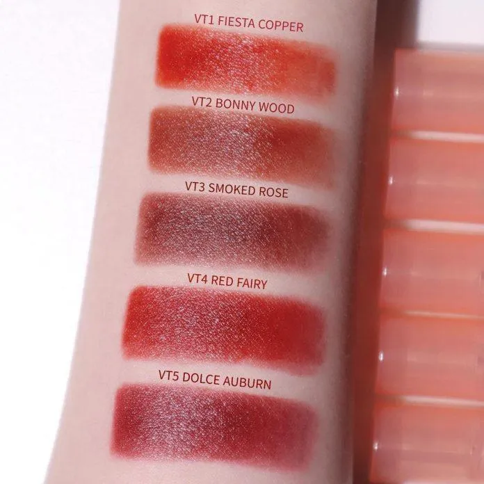 Bảng màu Son Kem Lì Lâu Trôi FOIF Daily Velvet Tint. (Nguồn: Internet)