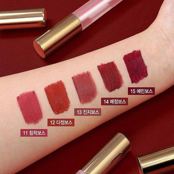 Bảng màu son của Son Kem Lì Bbia Last Velvet Lip Tint Version 3. (Nguồn: Internet)