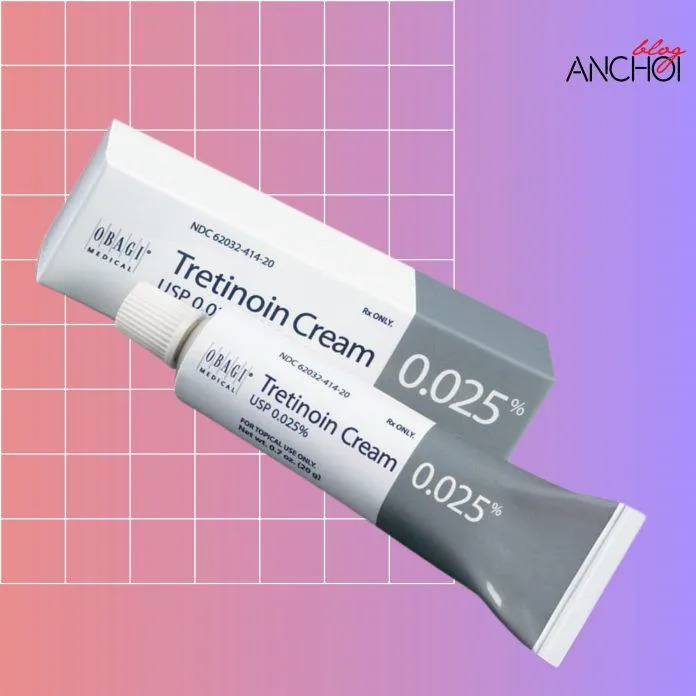 Kem trị mụn, chống lão hoá Tretinoin Cream Obagi 0.025% cho người mới bắt đầu (Ảnh: Internet)