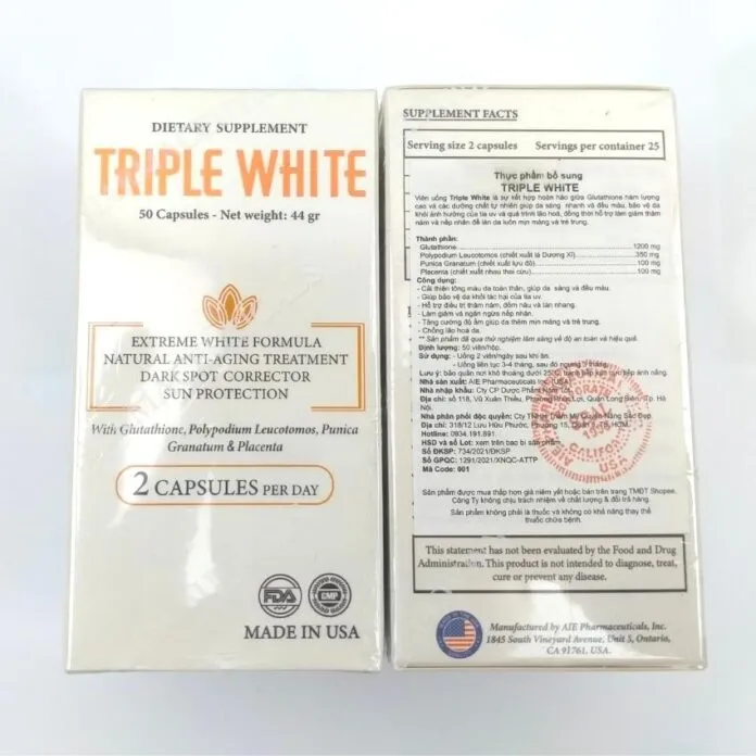 Viên uống Triple White (Ảnh: internet)